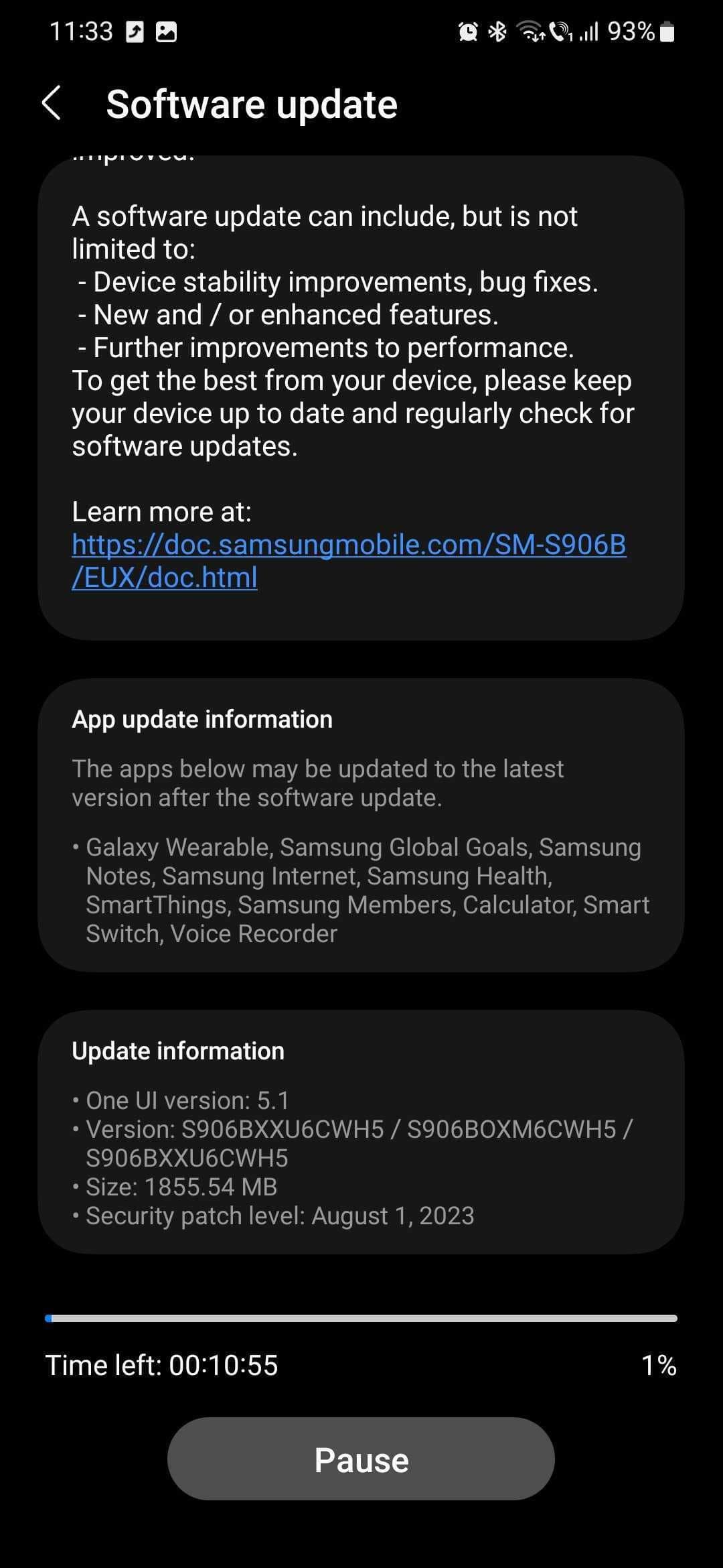 Samsung Galaxy S22 big August update camera improvements